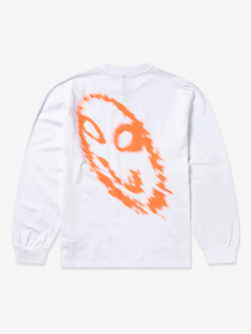 Image of No Problemo Smile Away Long Sleeve Tee - White