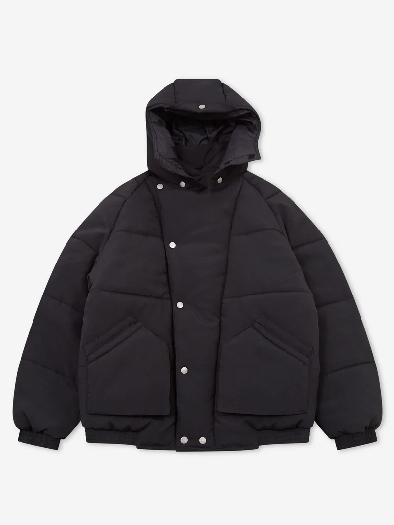 Image of C.E Cav Empt Diagonal Flap Puff Jacket - Black