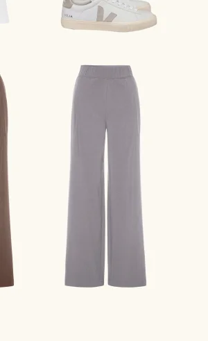 Easy Wide Leg Pant in Cloud Gray
