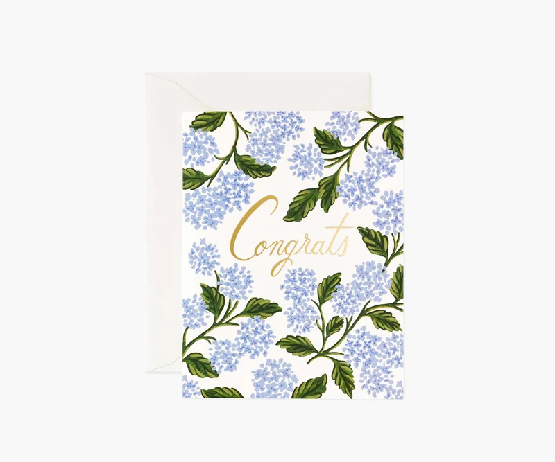 Image of Hydrangea Congrats Greeting Card