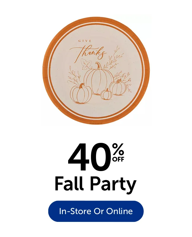 40% Off Fall Party