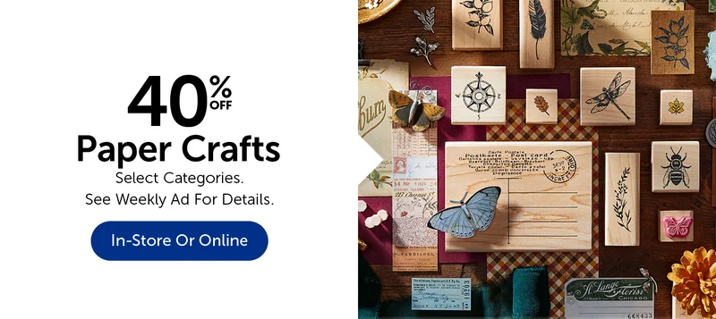 40% Off Paper Crafts & Scrapbooking