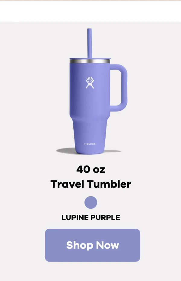 40 oz Travel Tumbler | Lupine Purple | Shop Now