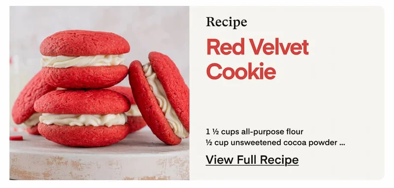 Red Velvet Cookie Recipe