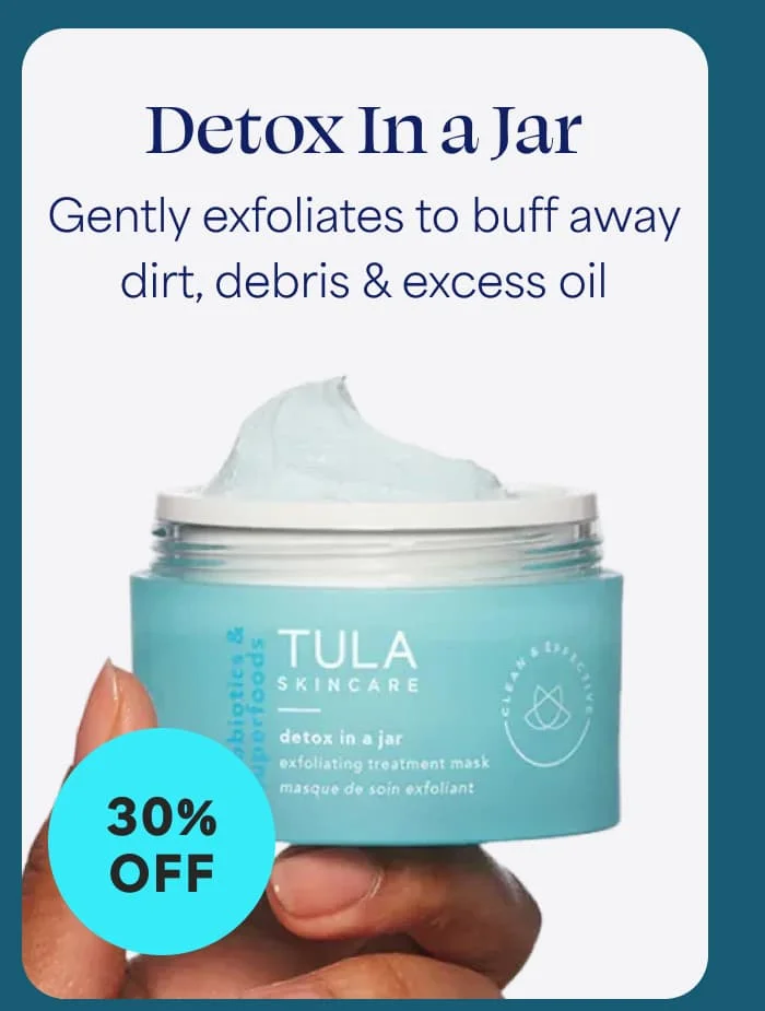 Detox In a Jar- Gently exfoliates to buff away dirt, debris & excess oil