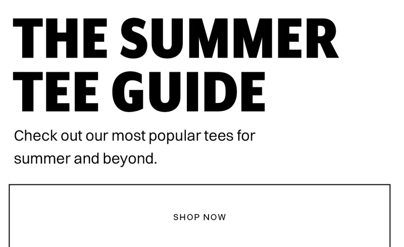 The Summer Tee Guide