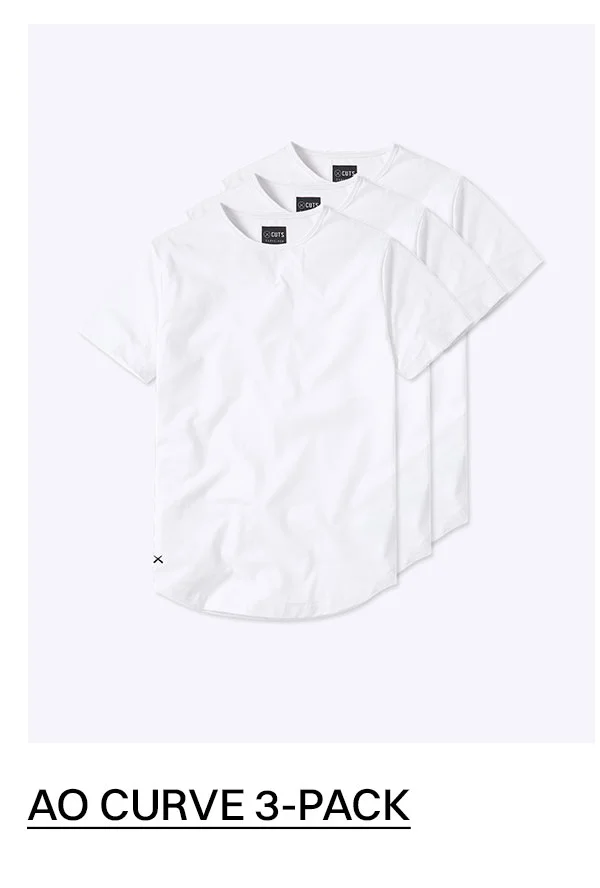 AO Curve-Hem Tee 3-Pack