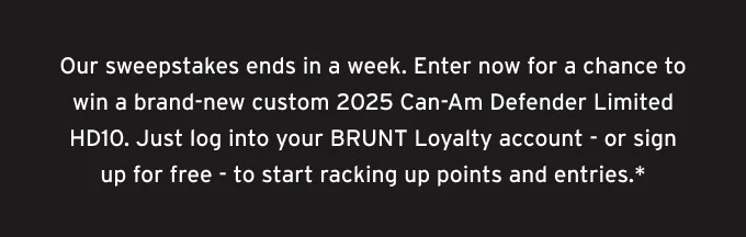 BRUNT UTV Sweepstakes