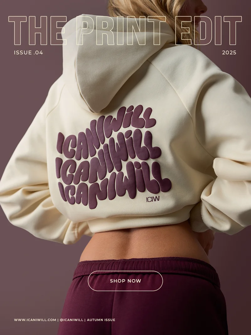 Everyday Hoodie Print Cream