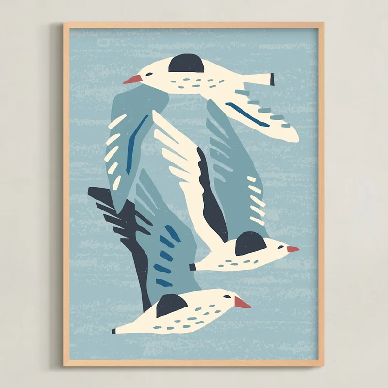 Seagulls Limited Edition Fine Art Print by Roochita Chachra | Minted