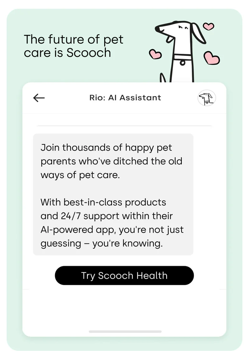 The future of pet care is Scooch - Try Scooch Health