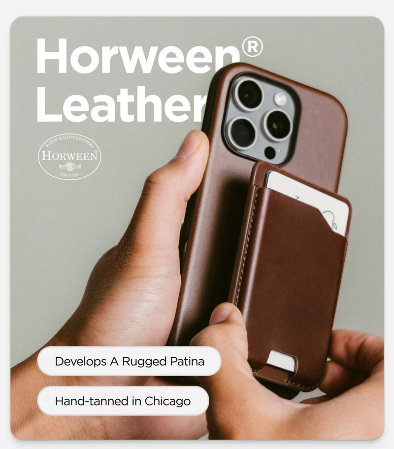 Horween Leather. Handmade in Chicago. Gets Better with Time.