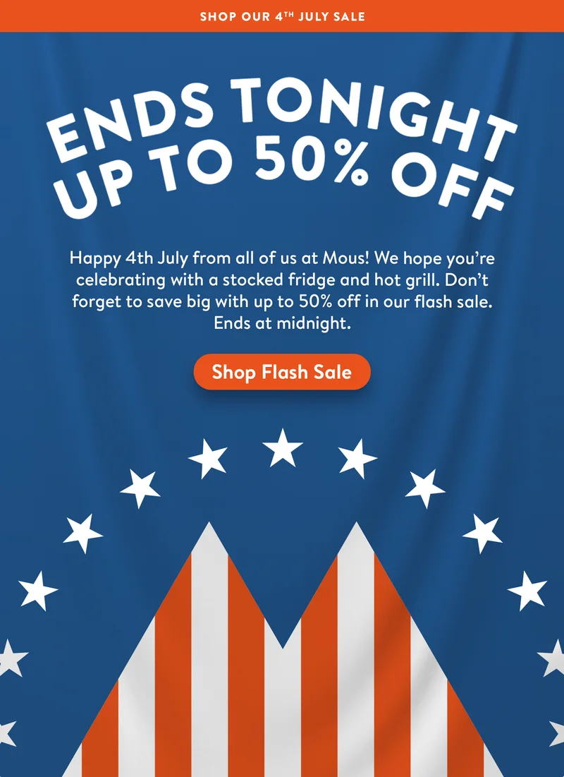 50% off flash sale!