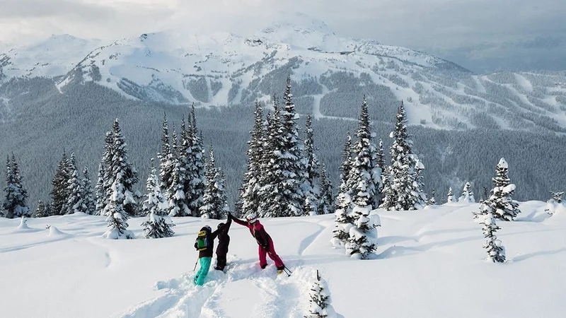 Image description: Skiing in Whistler, Canada.