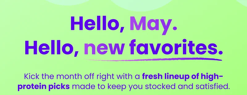 Hello May. Hello new favorites.