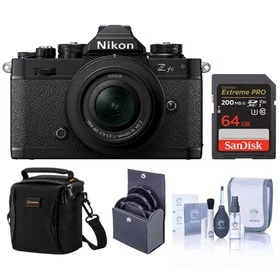 Nikon Z fc DX-Format Camera w/16-50mm f/3.5-6.3 Lens, Black, w/Included Value