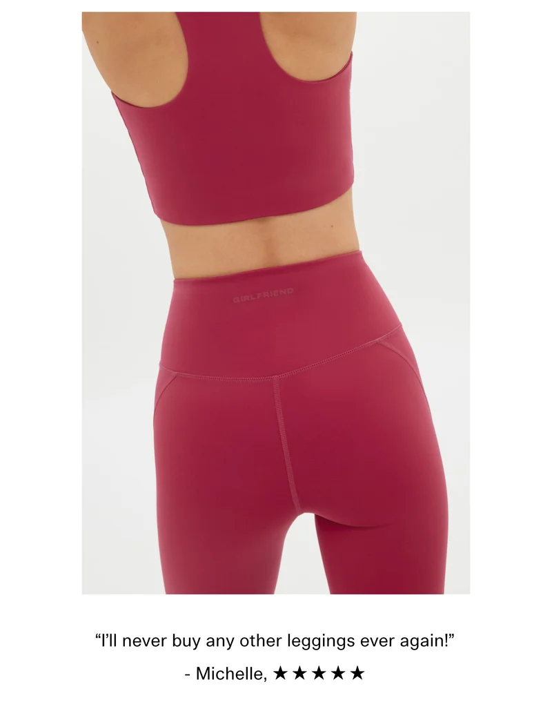 “I’ll never buy any other leggings ever again!” - Michelle, ☆ ☆ ☆ ☆ ☆
