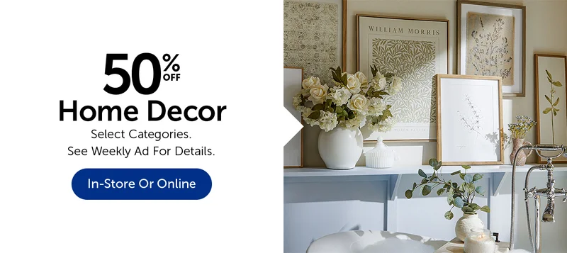 50% Off Home Decor