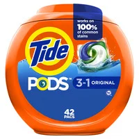 Tide PODS Liquid Laundry Detergent Pacs, 42 C...