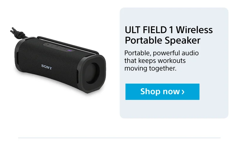 ULT FIELD 1 Wireless Portable Speaker Portable, powerful audio that keeps workouts moving together. Shop nnow