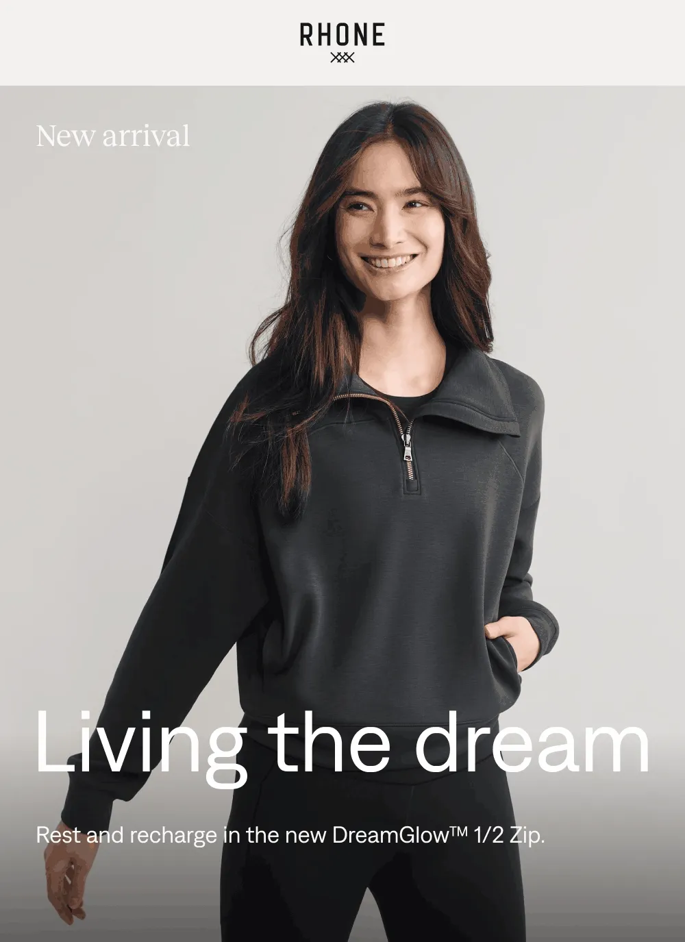 RHONE: Shop the new DreamGlow™ 1/2 Zip