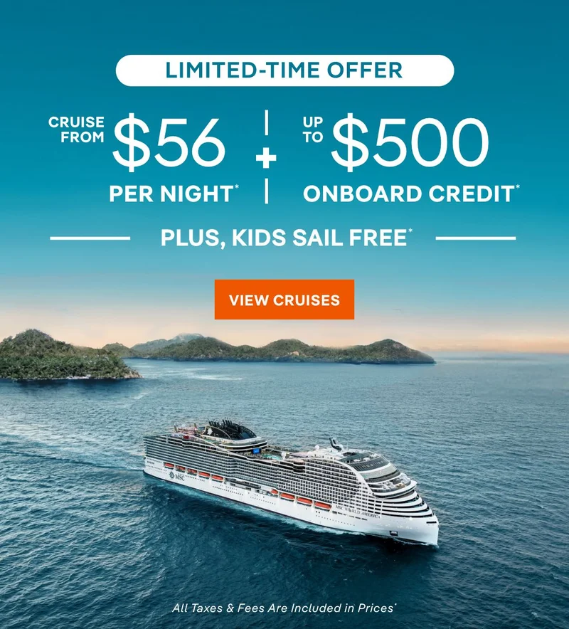 Limited-Time Offer – Cruise from $51* per night + Up to $500 Onboard Credit* + Kids Sail Free* – Click to view Cruises & Book Now – All Taxes & Fees Are Included in Prices* Limited-Time Offer – Cruise from $51* per night + Up to $500 Onboard Credit* + Kids Sail Free* – Click to view Cruises & Book Now – All Taxes & Fees Are Included in Prices*