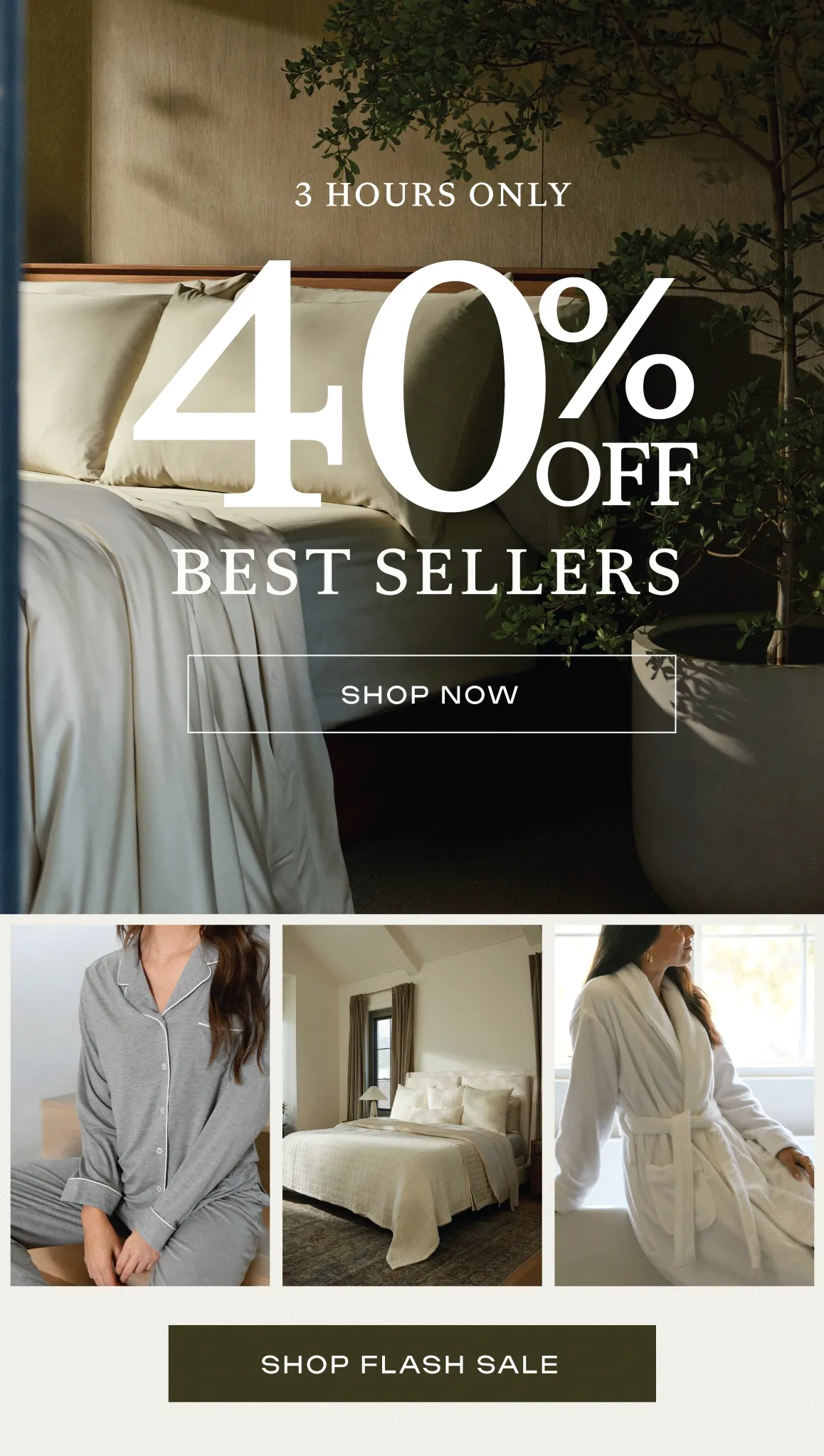 40% off best sellers SHOP NOW, 3 HOURS ONLY