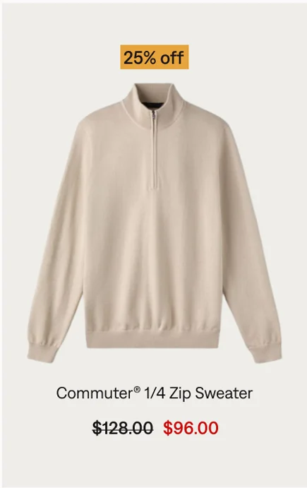 Commuter® 1/4 Zip Sweater