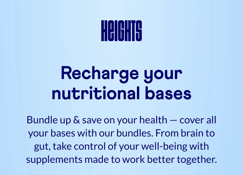 Recharge your nutritional bases