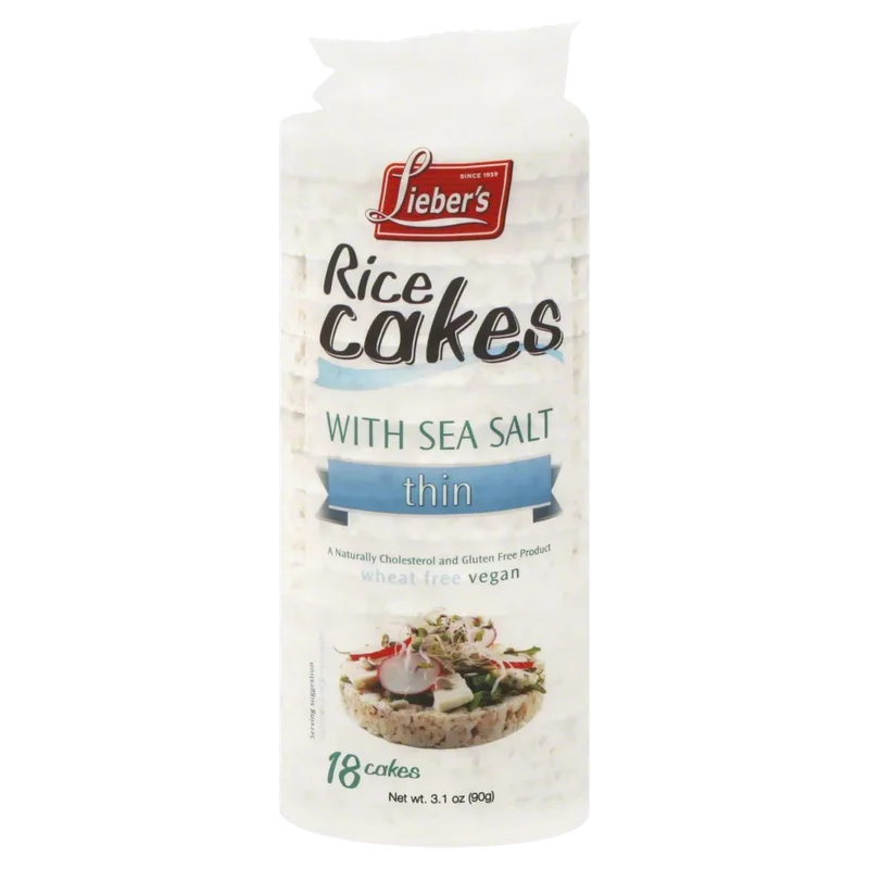 Image of Lieber's Thin Rice Cakes with Sea Salt