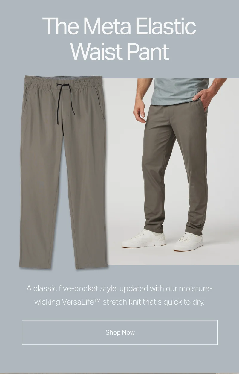 The Meta Elastic Waist Pant