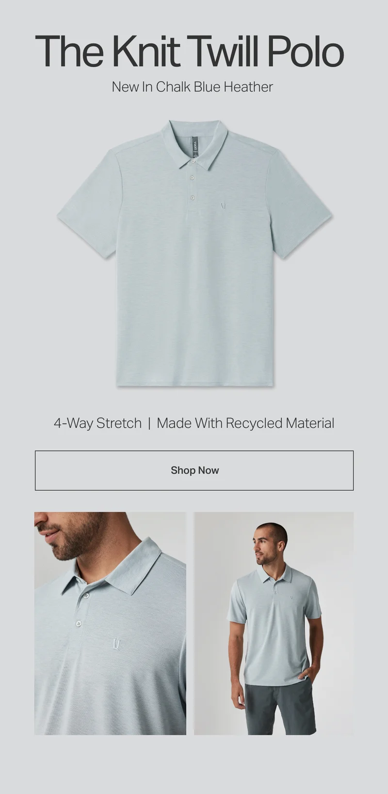The Knit Twill Polo