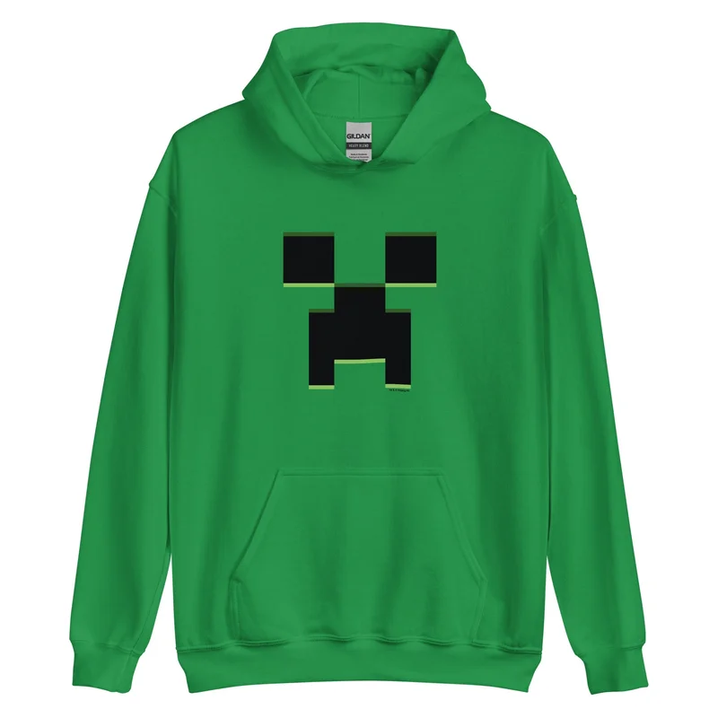 Image of Minecraft Creeper Adult Hoodie