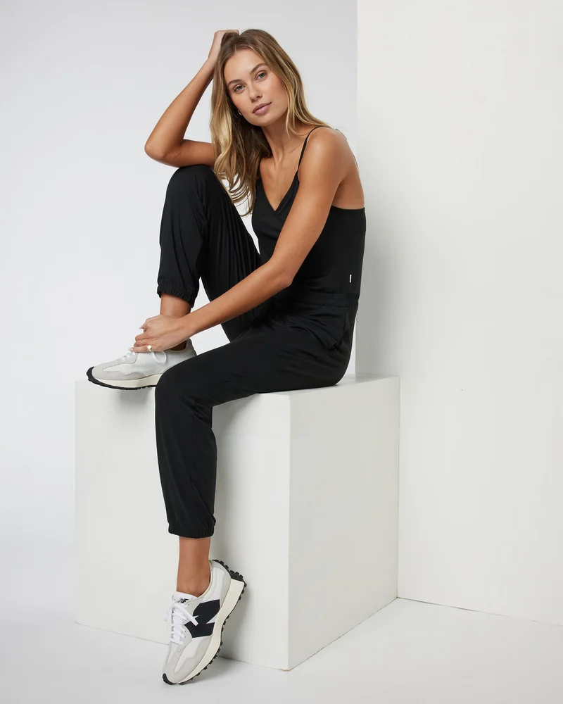Image of Lux Jogger Jumpsuit | Black