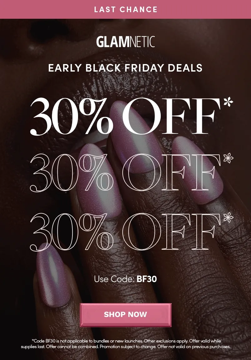Last Chance to Shop 30% Off Sitewide Early Black Friday with the code BF30