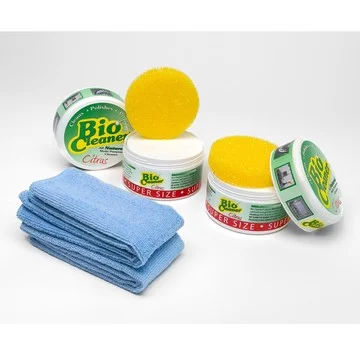 Bio Cleaner Set of (2) 17.5oz Cleaning Clays w/ Towels and Sponges