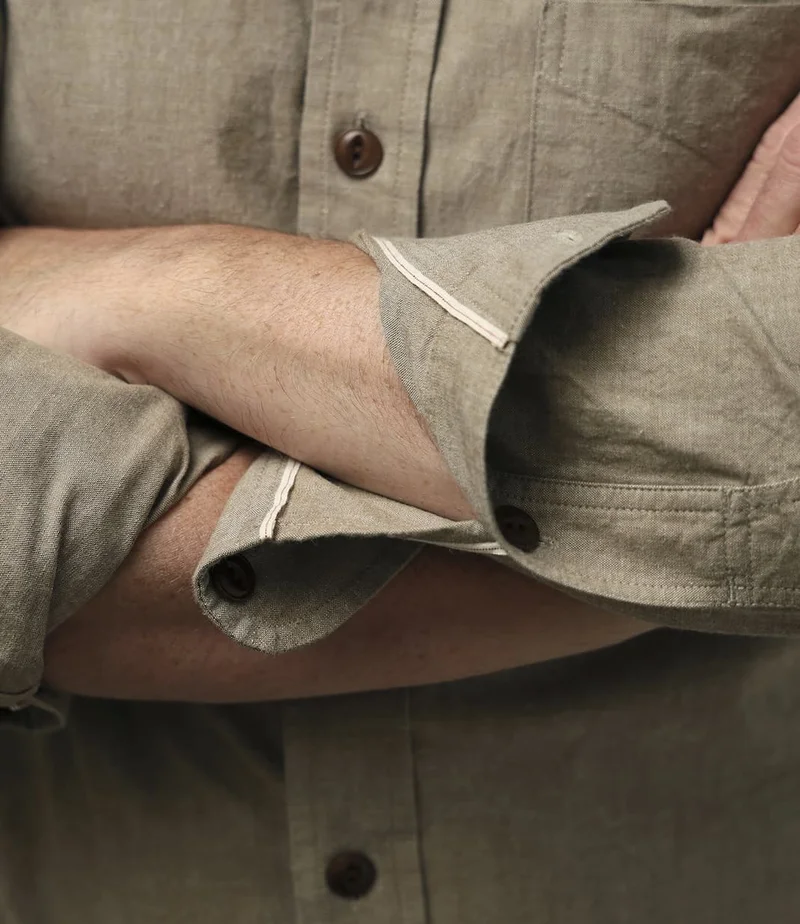 Okayama Selvege Chambray Tan