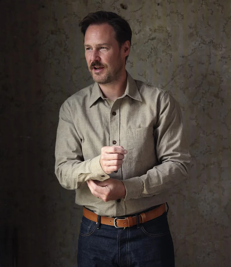 Okayama Selvege Chambray Tan