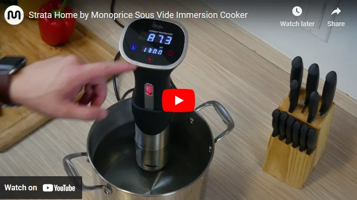 Deal Of The Day: Strata Home Sous Vide Immersion Cooker 800W. Prepare Tasty And Nutritious Meals In Minutes! $54.99 Was $79.99. 31% Off. Free Standard US Shipping. Shop Now.