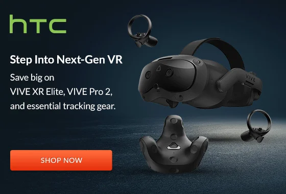HTC | Save big on VIVE XR Elite, VIVE Pro 2, and essential tracking gear.  | Shop Now
