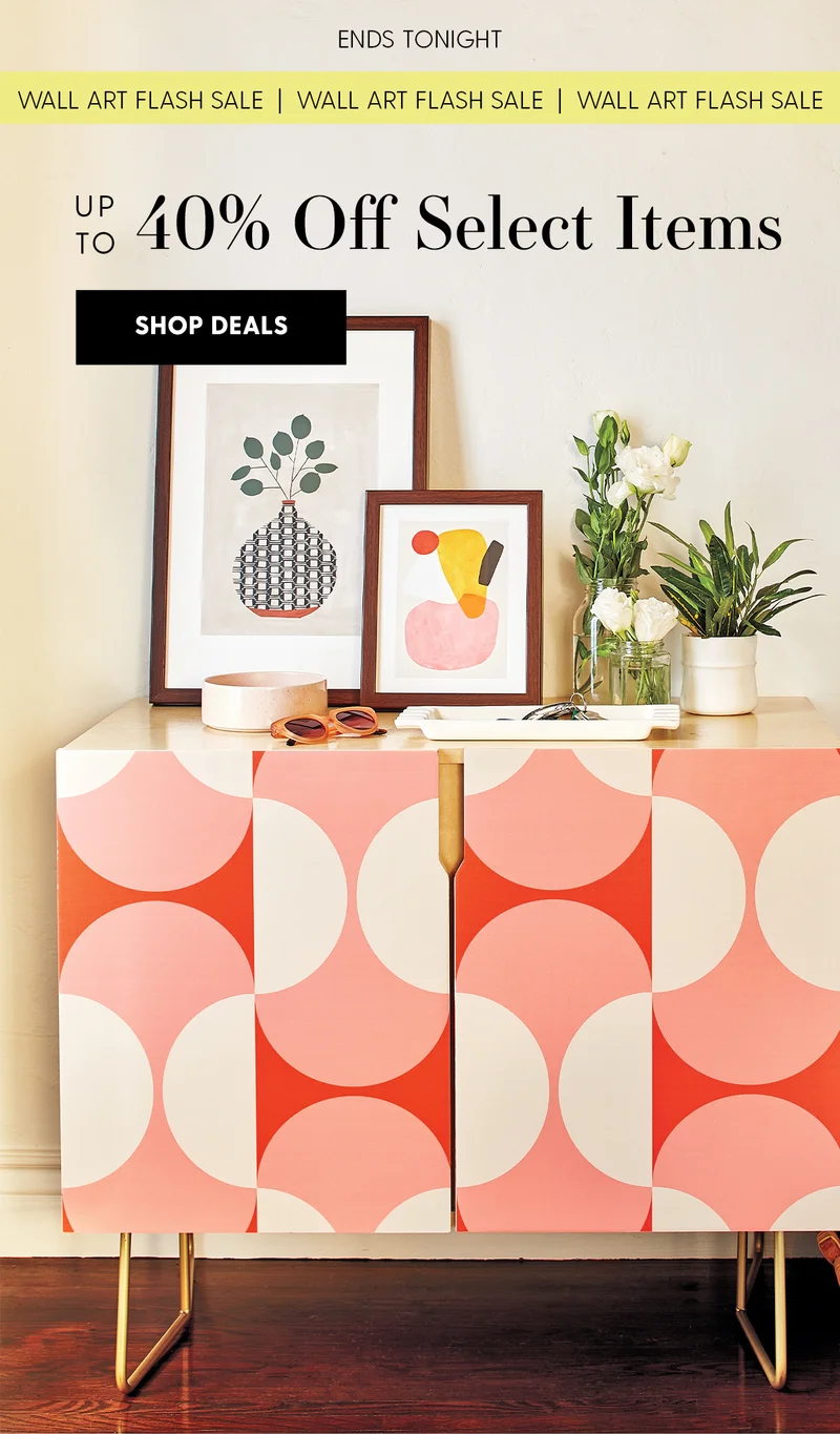 Limited Time | Wall Art Flash Sale | Up to 40% Off Select Items | Shop Deals