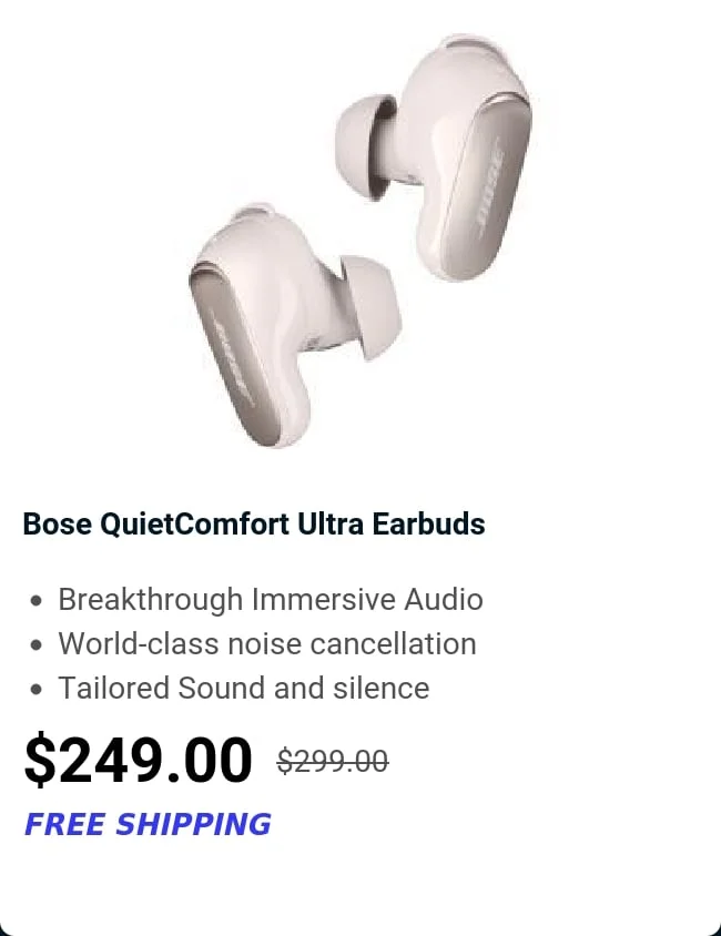 Bose QuietComfort Ultra Earbuds