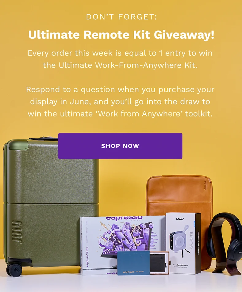 Don't forget Ultimate Remote Kit Giveaway!