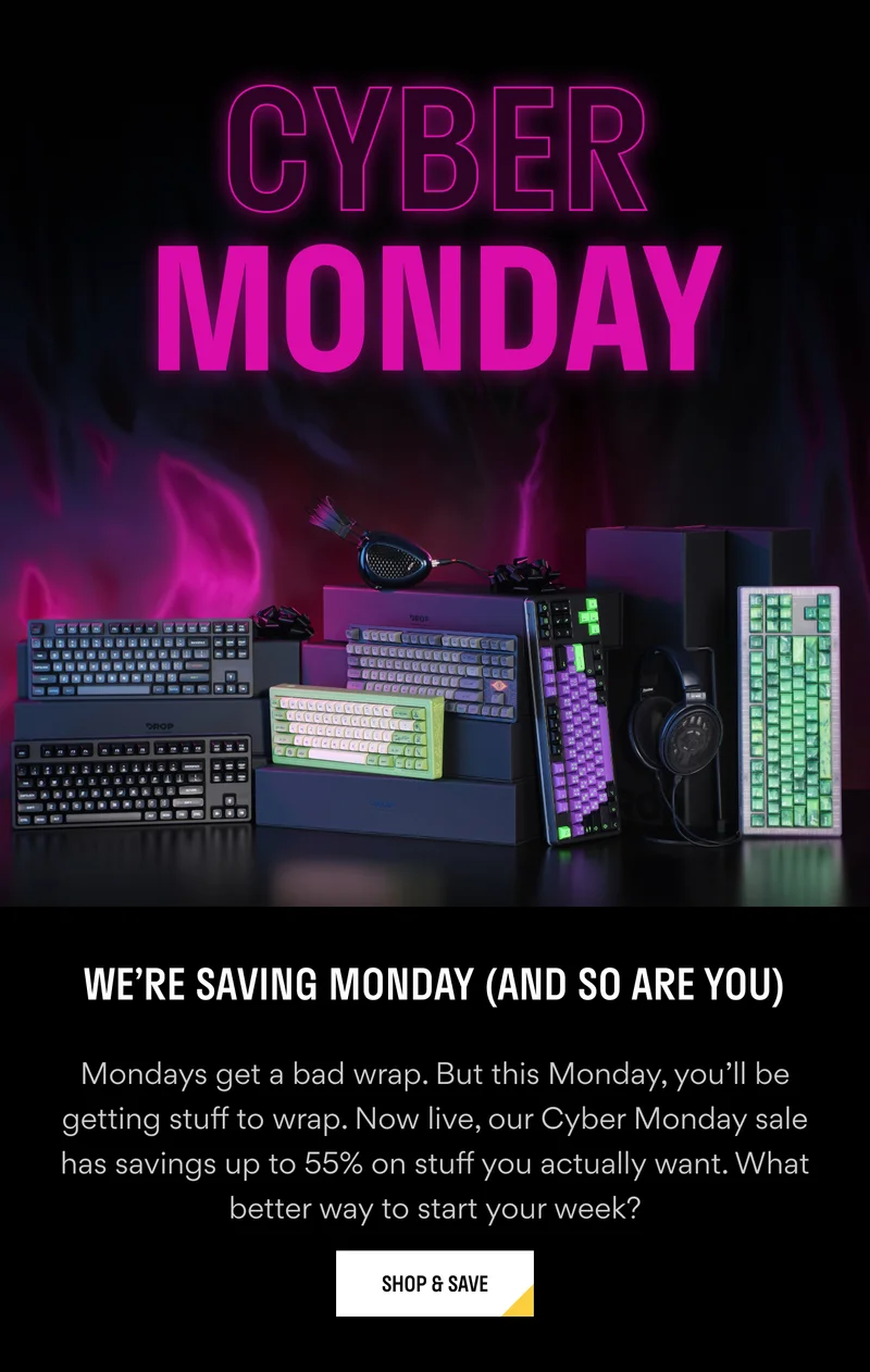 CYBER MONDAY | Save up to 55% CYBER MONDAY | Save up to 55%