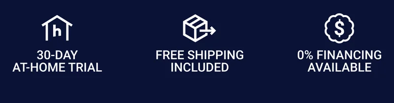 30-day at-home trial. Free shipping included. 0% financing available.