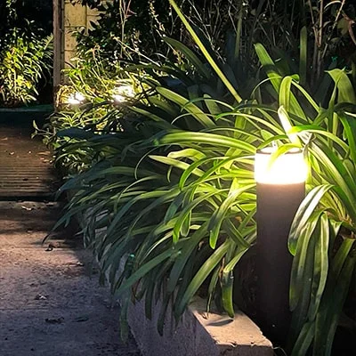 Calla pedestal light