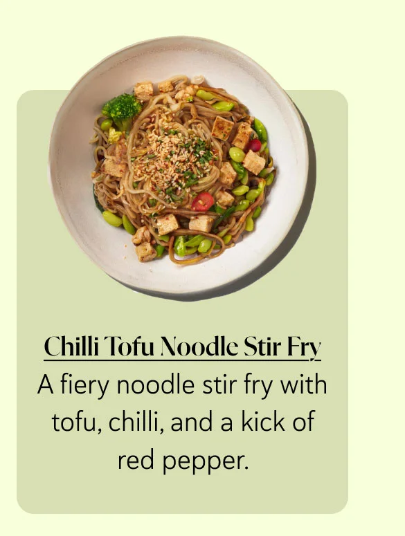 Chilli Tofu Noodle Stir Fry