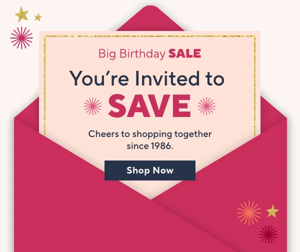 birthday sale