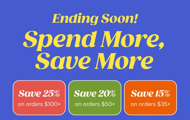 Ending Soon! Spend More, Save More