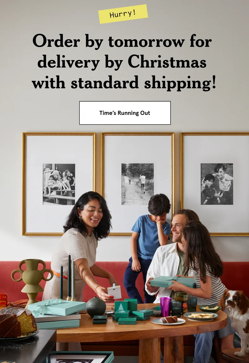 Hurry! Order by tomorrow for delivery by Christmas with standard shipping.